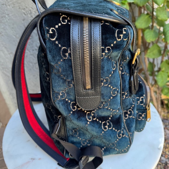 Gucci GG Marmont Velvet Backpack - Picture 8 of 15